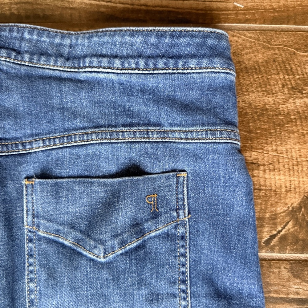 Anthropologie Pilcro Emory Pleated High-Rise Cuffed Wide-Leg Jeans, Blue, 29 - Picture 9 of 12